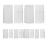 Homoyoyo 12 Botellas Dispensadoras de Crema Antitranspirante, Tubo Plástico Blanco y Transparente, 12 Unidades Compactas y Portátiles, Envases Recargables a Prueba de Fugas para