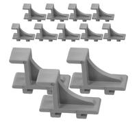 Homoyoyo 12 Clips para Estantes de Refrigerador y Congelador Gancho Plástico Pequeño para Soporte de Estantes Piezas para Refrigerador Comercial y Doméstico Uso Puertas