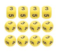 Homoyoyo 12 Dados del 0 Al 5 Dados Numerados Acrílicos De 0 63 Pulgadas Accesorios De Aprendizaje para Juegos De Mesa para Fiestas Y Aulas.