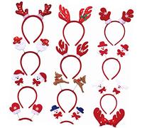 Homoyoyo 12 Diademas De De Para Navidad - Tocados De Para Fiestas y Celebraciones - Accesorios Divertidos Para y Adultos