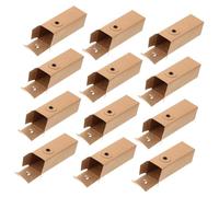 Homoyoyo 12 piezas Caja de Embalaje para Cosméticos Kraft de Resistente y para Lápiz Labial Perfume y Aceite Esencial Pequeño Multifuncional para Regalo y Viaje