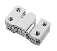 Homoyoyo 12 Piezas Hebilla Colgante de Acero Inoxidable para Muebles Fuerte Capacidad de Carga y Fácil Instalación, Soporte Oculto para Marcos de Cama y Cabeceros de Plata