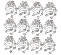 Homoyoyo 12 piezas Horquillas Espirales Plateadas con para Novia Accesorios para Peinados Trenzados y Recogidos Bodas y Fiestas