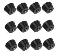 Homoyoyo 12 Piezas Patas de Goma Cónicas Antideslizantes con Tornillos y Arandela de Acero Inoxidable Unidades para Muebles Sillas y Equipos Industriales Protección de y Reducción de
