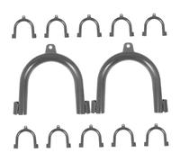 Homoyoyo 12 piezas Soporte para Manguera de Desagüe Lavadora Abrazadera y Multifuncional para Fijación de Tuberías Diseño Optimizado Ligero y Resistente Accesorios para Lavadoras