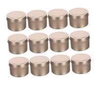Homoyoyo 12 Piezas Tarro para Velas de Aromaterapia Lata Redonda para Hacer Velas de Contenedor con Tapa Aromática