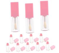 Homoyoyo 12 piezas Tubos Vacíos de Brillo Labial con Aplicador Grande Recargables y Compactos para DIY Maquillaje Envase Seguro y Ligero para Bálsamo y Tinte de Labios Pack de Unidades