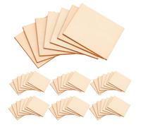 Homoyoyo 120 Piezas Rodajas de Madera Ecológicas Rectangulares de 5x4cm Superficie Lisa y Ligera para Manualidades DIY y Decoración del Hogar, Paquete