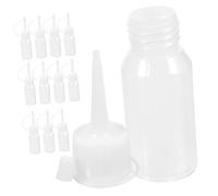 Homoyoyo 12piezas Botella de Champú de Plástico Boca Puntiaguda para Teñir el Cabello para Aplicar Tinte el Cabello y Mantener el Orden el Baño