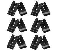 Homoyoyo 12piezas Clips De Metal Multifuncionales para Cinturón Sujetadores De Duraderos para Almacenamiento Ganchos Versátiles De Color Negro