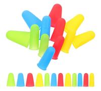 Homoyoyo 12piezas Dedil Reutilizable de Silicona Dedos, Funda Compacta y Antideslizante para Protección Multifunción en Trabajo Manual, Cocina y Primeros Auxilios