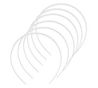 Homoyoyo 12piezas Diademas white Lisas Para Cabello Bandas De Pelo Plásticas Diy Para Mujeres y Niñas Accesorios Para Cabello Personalizables y Funcionales Para Uso Diario