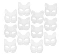 Homoyoyo 12Piezas Máscaras Pintar de DIY Manualidades Máscaras Personalizables Ligeras Actividades