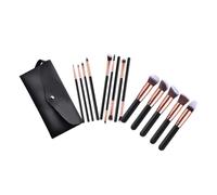 Homoyoyo 14 piezas Brochas de Maquillaje Profesional con Estuche para Sombras de Ojos Base y Corrector Herramientas de Maquillaje Prácticas y Fáciles de Limpiar