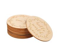 Homoyoyo 14piezas Tarjetas De De Madera para Bebés Accesorios De Fotografía De Crecimiento Discos De Madera Redondos para Momentos Especiales para Recién Nacidos