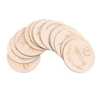 Homoyoyo 14piezas Tarjetas De Madera para Bebés De Tarjetas Mensuales De Crecimiento Accesorios Fotográficos para Nuevos Nacidos Recuerdos Significativos para Celebrar Cada Mes