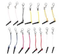 Homoyoyo 15 piezas enchufe auriculares a prueba de polvo enchufe inteligente Jack enchufe para auriculares teléfono móvil teléfono celular batería girar, 15 pcs, Metal, plástico y Dacron, No es una