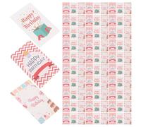 Homoyoyo 150 Piezas Tarjetas de Cumpleaños Sencillas de Papel | Personalización Diy, para Fiesta y Celebración, Formato Obsequio, Paquete