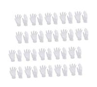 Homoyoyo 16 Guantes de Algodón Elásticos Blancos Transpirables y Lavables Diseño Cómodo para Protección Diaria y Revisión de Joyería