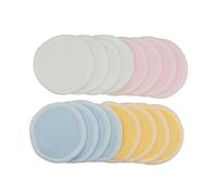 Homoyoyo 16 piezas Discos Desmaquillantes Reutilizables de Bambú con Bolsa de Lavandería Almohadillas Lavables para Maquillaje Facial para Tipo de Azul Rosa Amarillo