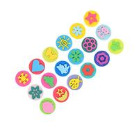 Homoyoyo 18 Piezas De Esponjas De Pintura En EVA Para Manualidades Infantiles - Sellos De Espuma Doble Cara Para Creatividad y Diversión En Proyectos Artísticos