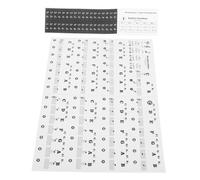 Homoyoyo 1Juego Pegatinas Decorativas de Piano Resistente y Reutilizable que Aprenden Piano Teclados de Teclas