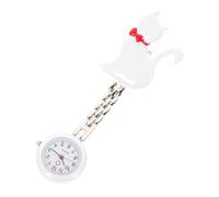 Homoyoyo 1pieza Reloj De Bolsillo para Enfermeras y Médicos Reloj De Cuarzo Creativo Diseño De Gato Accesorio Práctico y Chic para Estudiantes De Medicina y Elegante