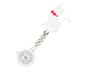Homoyoyo 1pieza Reloj De Bolsillo para Enfermeras y Médicos Reloj De Cuarzo Creativo Diseño De Gato Accesorio Práctico y Chic para Estudiantes De Medicina y Elegante