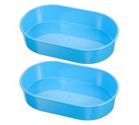 Homoyoyo 2 Bandejas Organizadoras para Medicamentos de Plástico Azul Bandeja para Contar Pastillas y Clasificar Tabletas Dispensadora Pequeña para Hospitales Clínicas y Residencias de