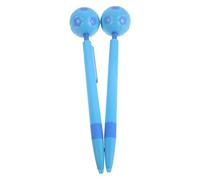 Homoyoyo 2 Bolígrafos de Gel con Diseño de Balón de Fútbol Azul, Escritura Suave y Alivio del Estrés para Fiestas de Fútbol y Oficina, Material Abs y Tinta Negra