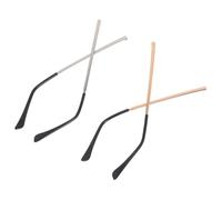 Homoyoyo 2 Brazos de Reemplazo para Gafas Accesorios de de Espejuelos Patas de y Plata Compatible con Varios de Gafas