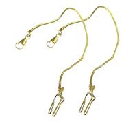 Homoyoyo 2 Cadenas De Reloj De Bolsillo De Metal para Hombre - Repuesto Vintage En Color Plateado - Ideal para Chalecos y Accesorios Clásicos