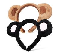 Homoyoyo 2 Diademas de Felpa Orejas de Oso Tridimensionales para Cosplay y Fiestas de Navidad, Accesorios Creativos y Adorables para Fotos y Disfraces