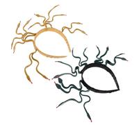 Homoyoyo 2 Diademas Griegas Para La Cabeza Doradas/Oscuras Brillantes Oscuras Para Niñas Fiestas Serpientes Horribles Egipcias Flexibles Accesorios Para Disfraces