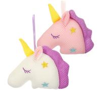 Homoyoyo 2 Esponjas de Baño Exfoliantes Forma de Unicornio, Hechas de Malla Elástica y Algodón Pp, Ideales para Ducha y Cuidado Diario Piel
