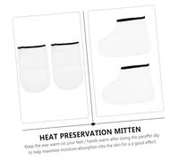 Homoyoyo 2 Guantes y Botines de Parafina para Cuidado de Pies y Manos Aislantes para de Cera Hidratantes y Exfoliantes Pack para Spa Profesional y Casa
