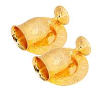 Homoyoyo 2 Juegos Copas Judaicas con Bandeja Cáliz Embossed para Regalo de Vino y Rituales del Sábado Judío Diseño Artístico y Duradero para Celebraciones Religiosas