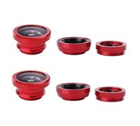 Homoyoyo 2 Juegos Kit de Lentes para Móvil con Clip Multifuncional Lente Ojo de Pez y Gran para Fotos de y Retratos Bolsa de Microfibra para Limpieza y Almacenamiento