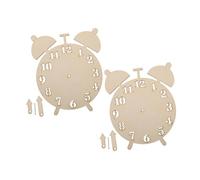 Homoyoyo 2 Juegos Reloj de Madera DIY para Educativas para Enseñanza Hora Juguete Cognitivo Decoración Artística para Hogar la Creatividad y Habilidades