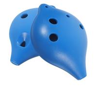 Homoyoyo 2 Ocarinas para Principiantes en Tonalidad Ac, 6 Agujeros, Color Azul, Instrumentos Musicales Portátiles Adultos, Set de 2 Piezas Boquilla Corta y Larga, Fácil Aprendizaje para