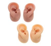 Homoyoyo 2 Pares De Moldes Para Oreja Modelo De Oreja Para Práctica De Perforación Simulación De Perforación Corporal