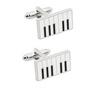 Homoyoyo 2 Pares Gemelos de Camisa de Piano Elegantes Cufflinks Traje Perfectos Formales