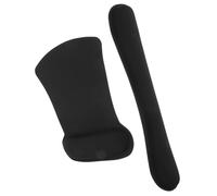 Homoyoyo 2 Piezas Alfombrilla Ratón y Teclado con Soporte Ergonómico de Memoria Antideslizante para Oficina y Gaming con Cojín Reposamuñecas