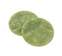 Homoyoyo 2 piezas Almohadilla de Jade para Extensión de Pestañas Soporte Redondo para Adhesivo de Pestañas Accesorios Esenciales para Técnicas de Aplicación