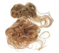 Homoyoyo 2 Piezas Anillos Cabello Peluca Postizos Moño Desordenado Rizado Extensiones Cinta Pelo Recogido Postizo para Mujer de Moño