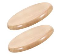 Homoyoyo 2 Piezas Asiento Redondo de Madera para Reemplazo Resistente y Pulido Diseño Elegante y Duradero para Sillas de Comedor y Barra Accesorio de Recambio para Cantina y Restaurante