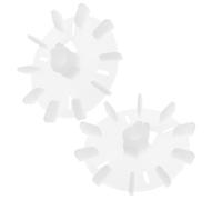 Homoyoyo 2 Piezas Aspas Ventilador de Motor Eléctrico Plástico Ajustables para Refrigeración Motor Sobremesa Yt71 Repuesto Ventilador Condensador Resistente Alta Temperatura