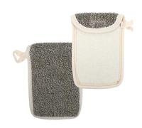 Homoyoyo 2 piezas Bolsa de Jabón de Baño Negra de Lino para Pouches para Crear Burbujas Almacenamiento para Pastillas Pequeñas y Cuidado Suave Piel