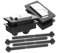 Homoyoyo 2 piezas Botones de Descarga Doble para Cisterna Pulsadores de Repuesto Fáciles de Instalar Diseño Superficie Lisa para Ahorro de Agua Inodoros Tradicionales