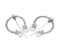 Homoyoyo 2 Piezas Broche Vikingo Vintage Pin Medieval para Mujeres Accesorio Multifuncional para Chal Cinturón y Bolso Estilo Histórico y Cultural